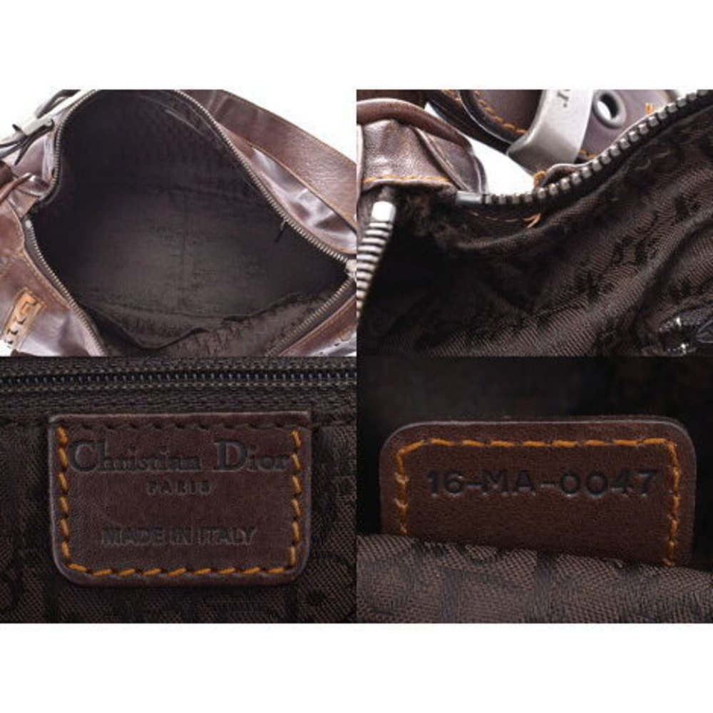 Dior Gaucho Brown Calf Semi Shoulder Bag CHRISTIAN - Picture 9 of 12